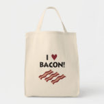 I love Bacon - Tote Canvas Bag