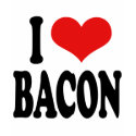 I Love Bacon t-shirts by ilovethisshirt I Love Bacon t-shirts