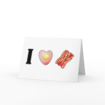 I Love Bacon! Valentine cards