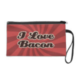 I Love Bacon Wristlet