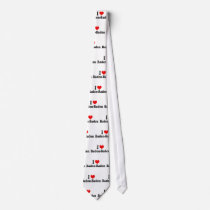 I Love Baden-Baden, Germany Custom Ties