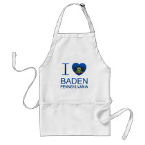 I Love Baden, PA Apron