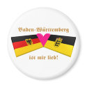 I Love Baden-Wuerttemberg ist mir lieb magnets