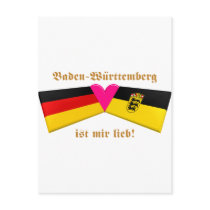 I Love Baden-Wuerttemberg ist mir lieb Post Card