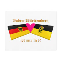 I Love Baden-Wuerttemberg ist mir lieb Post Cards