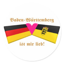 I Love Baden-Wuerttemberg ist mir lieb Stickers