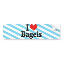 I Love Bagels Bumper Sticker
