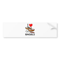 I Love Bagels bumper stickers