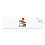 I Love Bagels bumper stickers