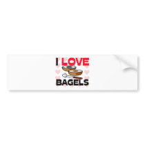I Love Bagels bumper stickers by foodshirts I Love Bagels bumper stickers