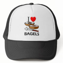 I Love Bagels Trucker Hats