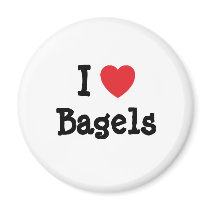 I love Bagels heart T-Shirt magnets by funnycustomtshirts I love Bagels heart T-Shirt magnets