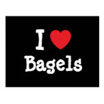 I love Bagels heart T-Shirt Postcard