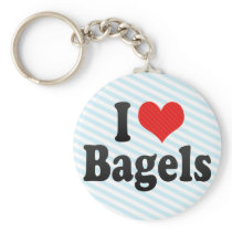 I Love Bagels Keychains