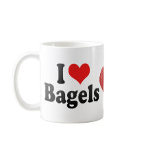 I Love Bagels Coffee Mugs