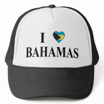 I Love Bahamas Trucker Hats
