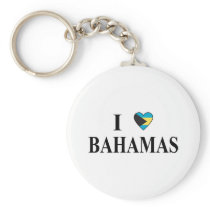 I Love Bahamas Keychain