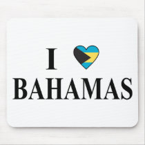 I Love Bahamas Mouse Pads