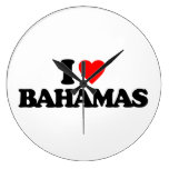 I LOVE BAHAMAS WALL CLOCKS