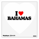 I LOVE BAHAMAS WALL DECALS