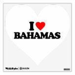 I LOVE BAHAMAS WALL STICKERS