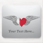 I Love Bahrain -wings Mousepads