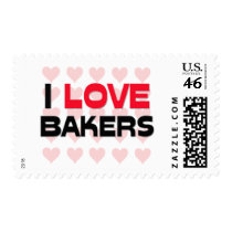 I LOVE BAKERS postage