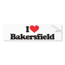 I Love Bakersfield Bumper Stickers