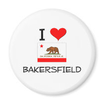 I Love BAKERSFIELD California Magnets
