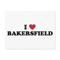 I Love Bakersfield California Post Card
