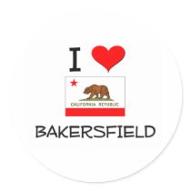 I Love BAKERSFIELD California Sticker