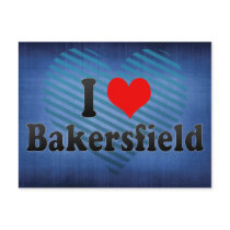 I Love Bakersfield, United States Postcards