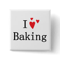 I Love Baking Buttons