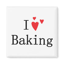 I Love Baking Fridge Magnets