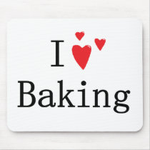 I Love Baking Mousepad