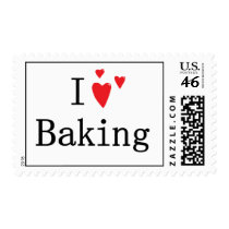 I Love Baking Postage Stamps