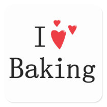 I Love Baking Sticker