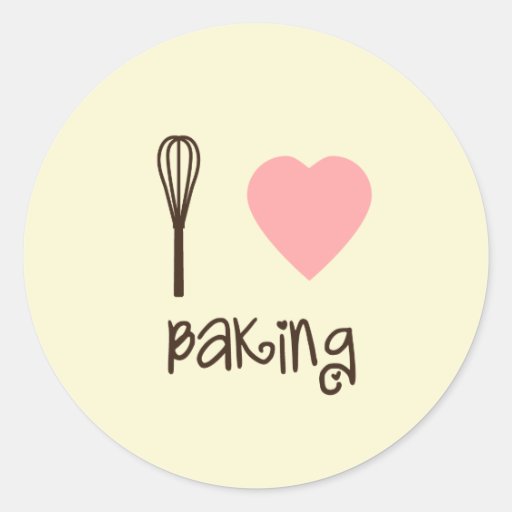 I Love Baking Sticker Zazzle
