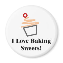 I Love Baking Sweets Magnet