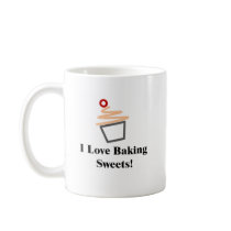 I Love Baking Sweets Mug by VirtualGoodies I Love Baking Sweets Mug
