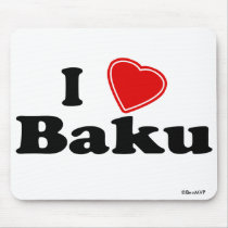 I Love Baku mousepads