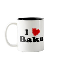 I Love Baku mugs