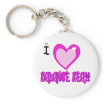 I LOVE Balance Beam Key Chains