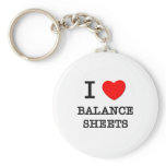 I Love Balance Sheets Keychains
