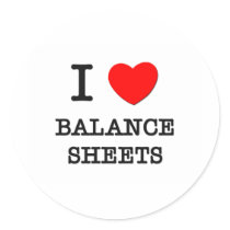 I Love Balance Sheets Sticker