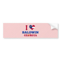 I Love Baldwin, Georgia Bumper Stickers