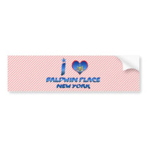 I love Baldwin Place, New York Bumper Stickers