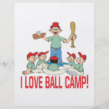 I Love Ball Camp Full Color Flyer