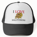 I Love Ball Pythons hats