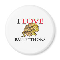 I Love Ball Pythons magnets